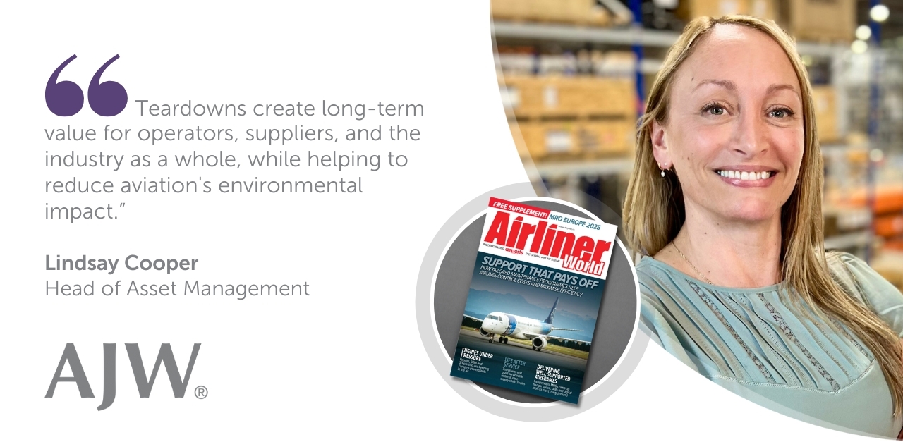 Airliner World | Teardown parts support the supply chain