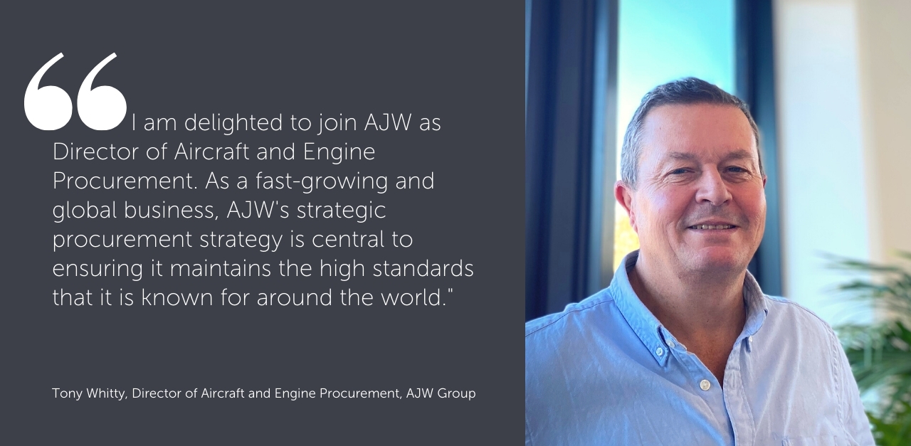 AJW Group appoints Tony Whitty as Director of Aircraft and Engine Procurement