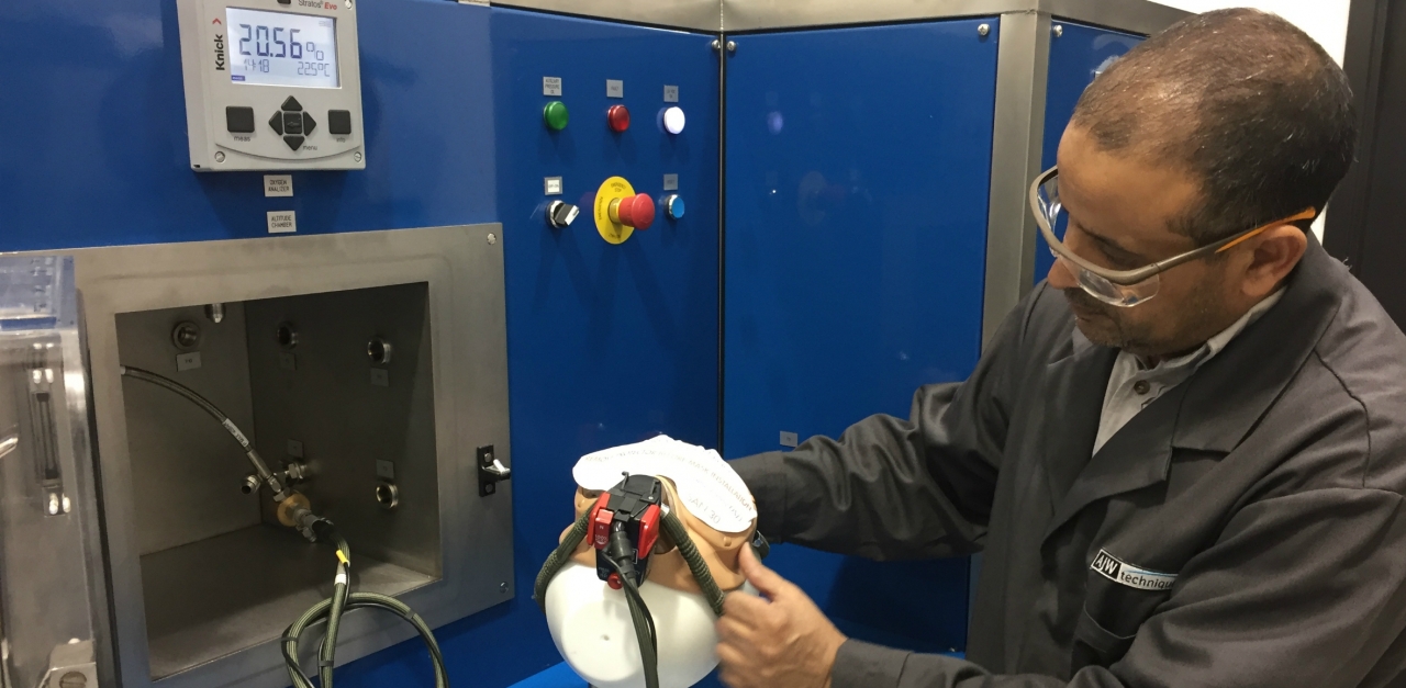 AJW Technique unmasks new oxygen mask test stand